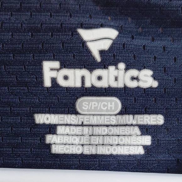 Fanatics Navy Tee with Logo - Picture 2 of 10